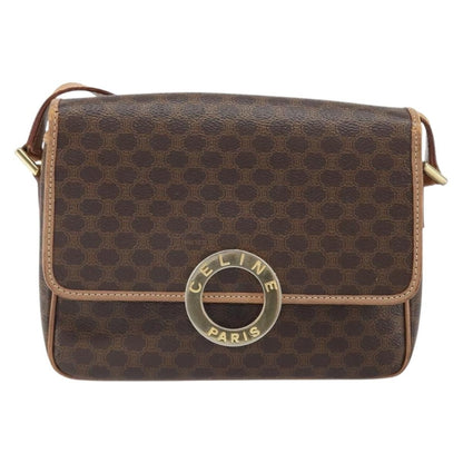 Celine Vintage Macadam Circle Logo Shoulder Bag - Brandsamsara