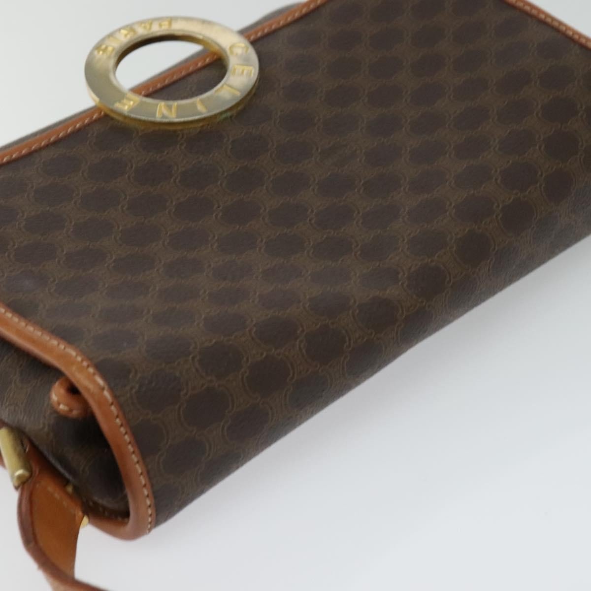 Celine Vintage Macadam Circle Logo Shoulder Bag - Brandsamsara