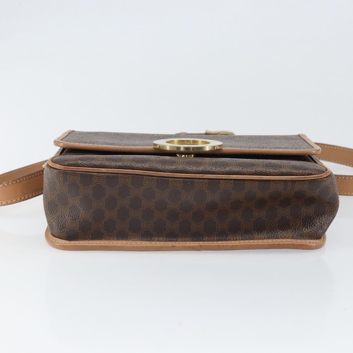 Celine Vintage Macadam Circle Logo Shoulder Bag - Brandsamsara