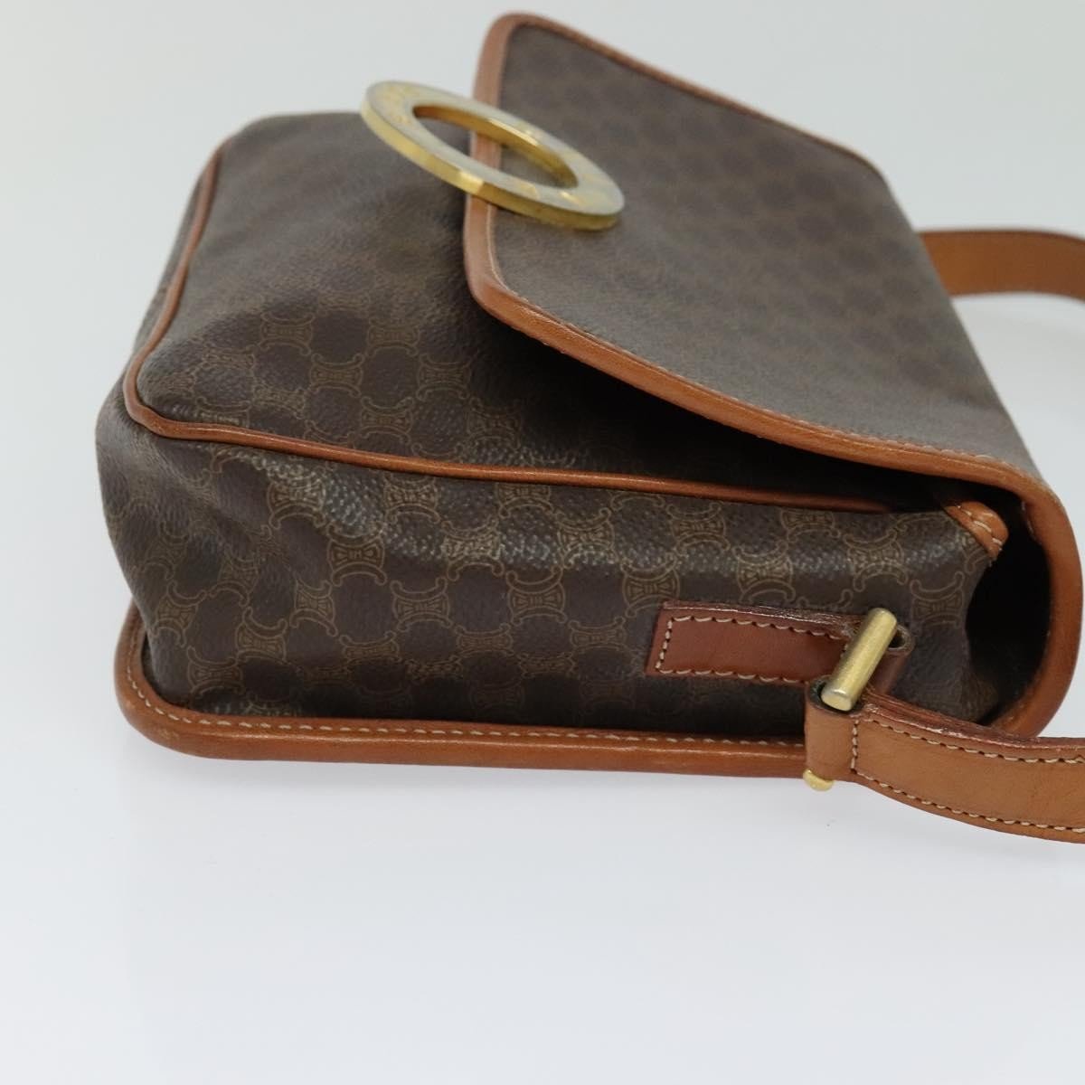 Celine Vintage Macadam Circle Logo Shoulder Bag - Brandsamsara