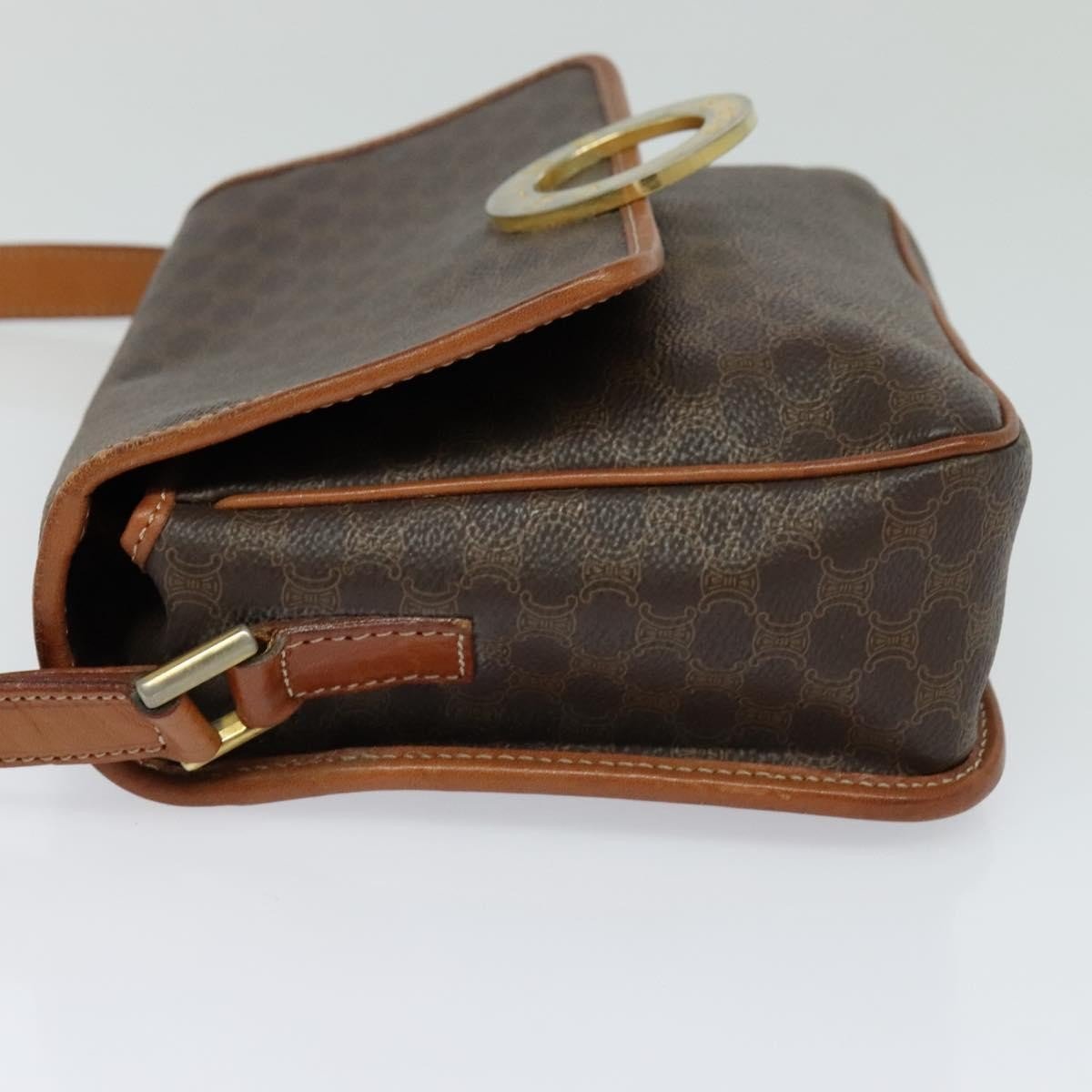 Celine Vintage Macadam Circle Logo Shoulder Bag - Brandsamsara