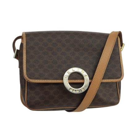 Celine Vintage Macadam Circle Logo Shoulder Bag - Brandsamsara