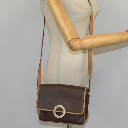 Celine Vintage Macadam Circle Logo Shoulder Bag - Brandsamsara