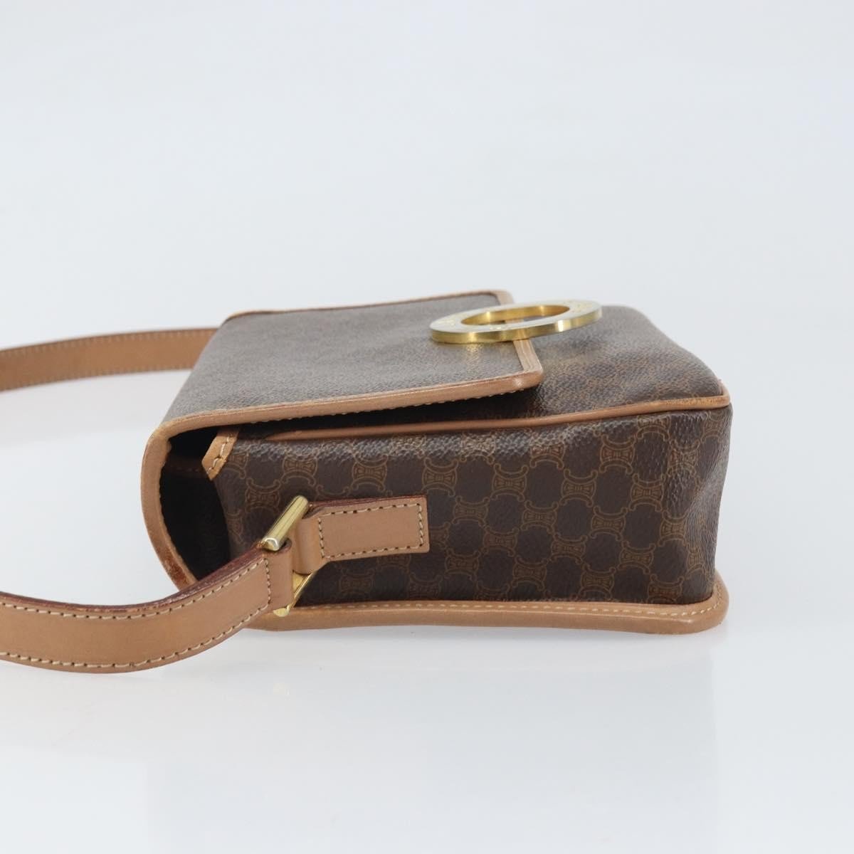 Celine Vintage Macadam Circle Logo Shoulder Bag - Brandsamsara