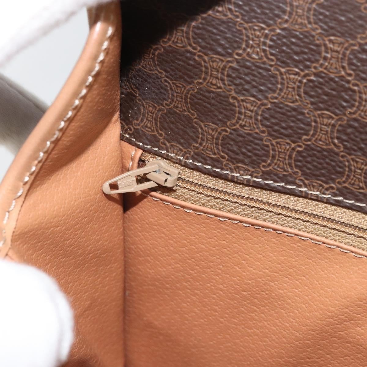Celine Vintage Macadam Circle Logo Shoulder Bag - Brandsamsara