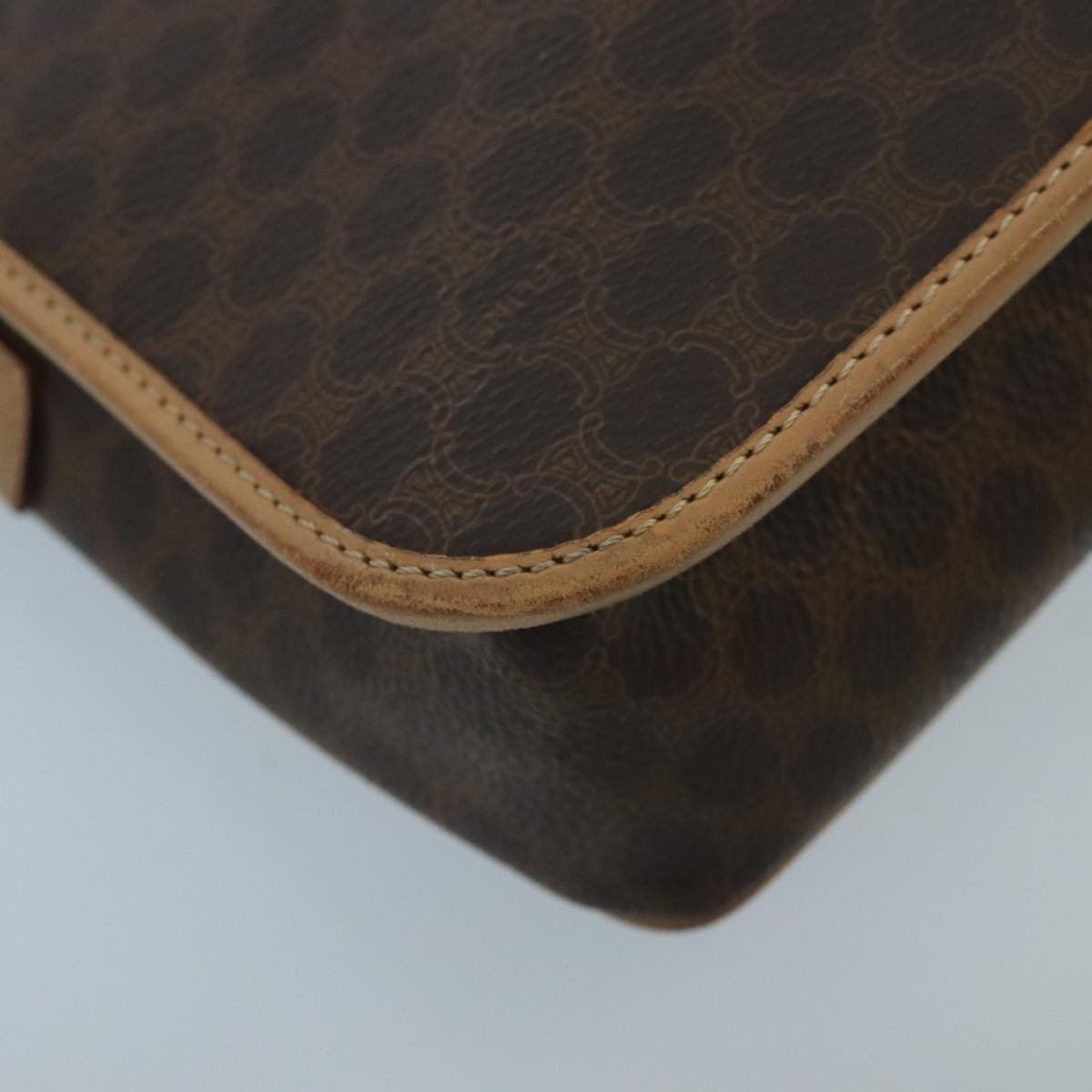 Celine Vintage Macadam Circle Logo Shoulder Bag - Brandsamsara