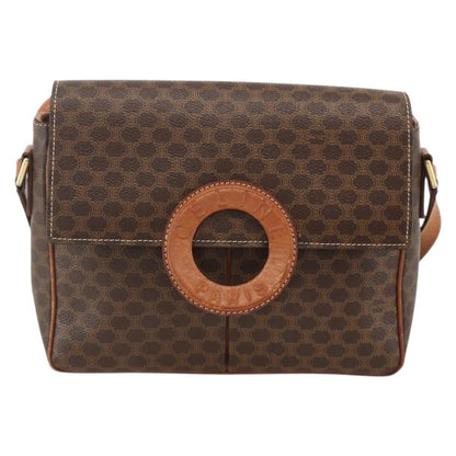 Celine Vintage Macadam Circle Logo Shoulder Bag - Brandsamsara