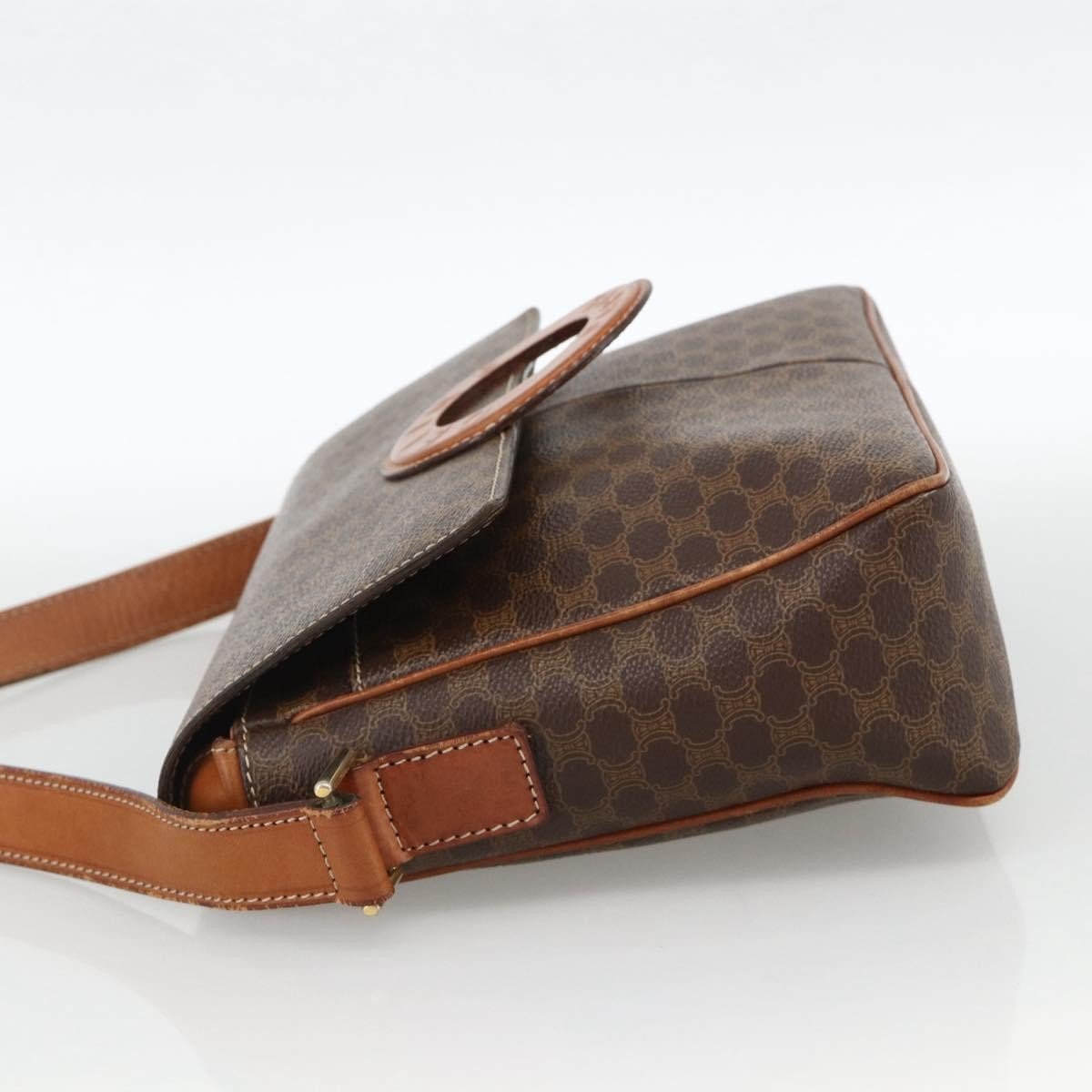Celine Vintage Macadam Circle Logo Shoulder Bag - Brandsamsara