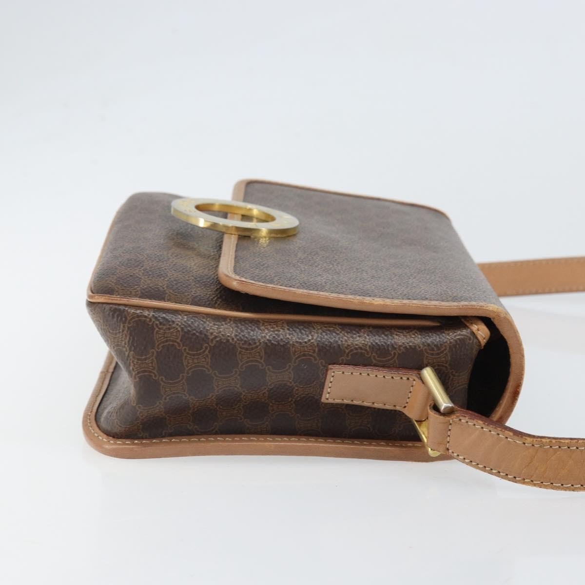 Celine Vintage Macadam Circle Logo Shoulder Bag - Brandsamsara