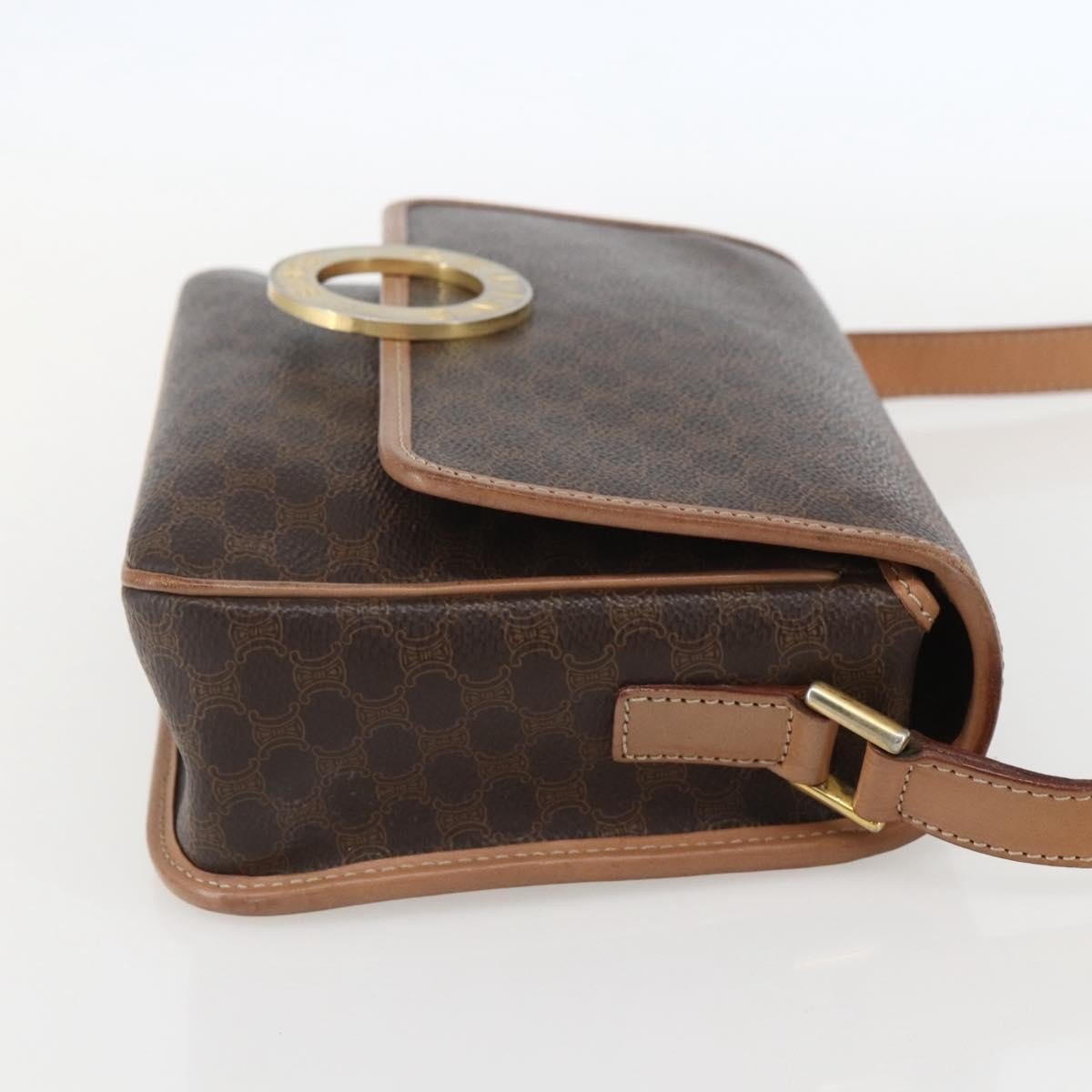 Celine Vintage Macadam Circle Logo Shoulder Bag - Brandsamsara