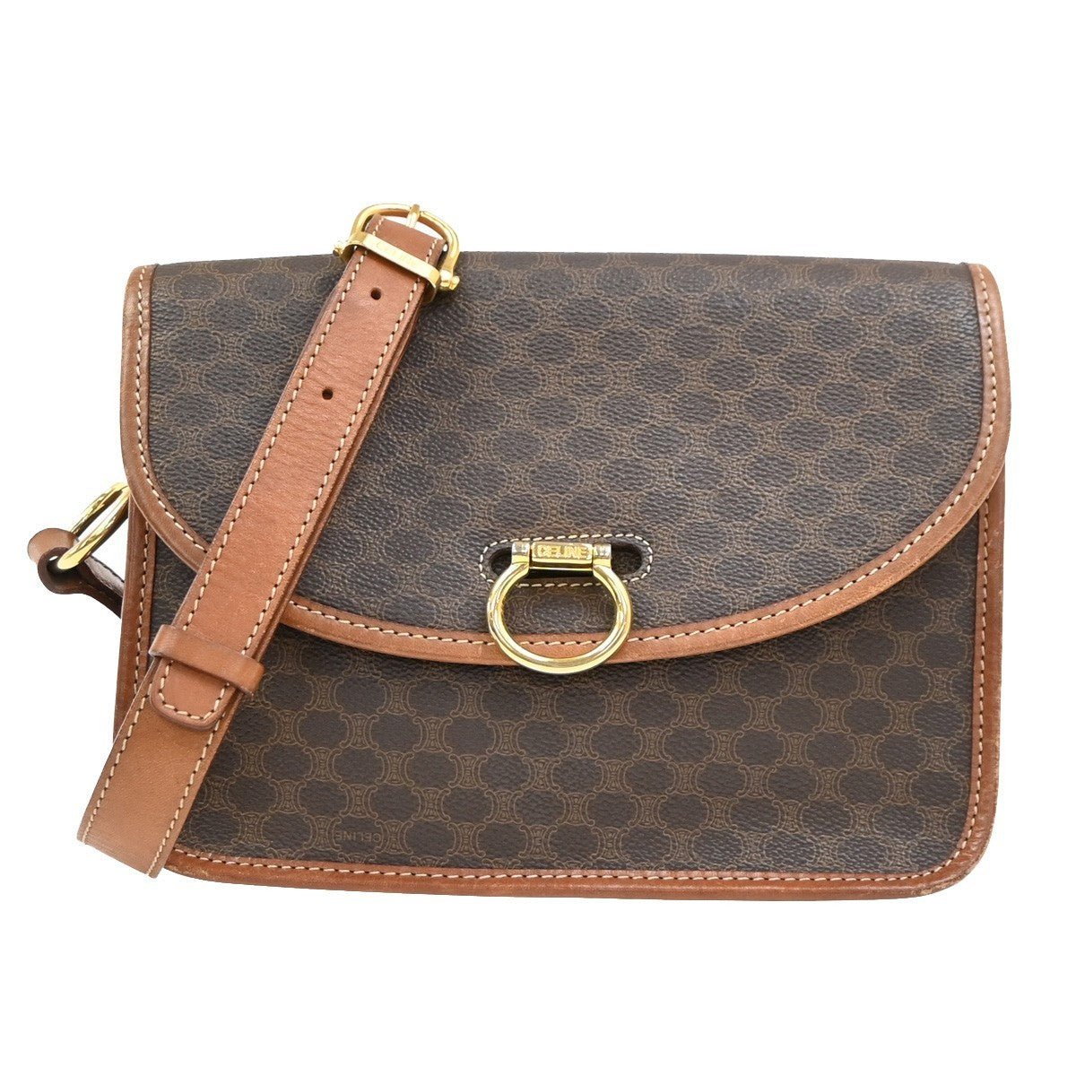Celine Vintage Macadam Shoulder Bag - Brandsamsara