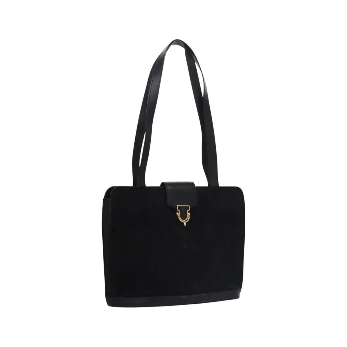 Celine Vintage Suede, Black, Suede, Shoulder Bag