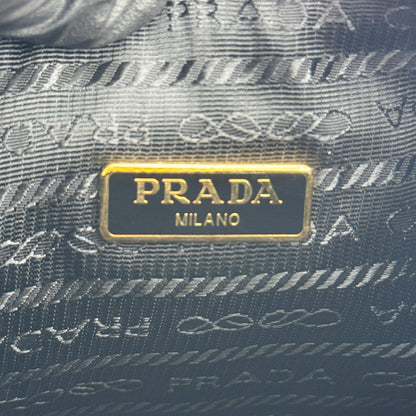 Prada Re-Edition 2005 Hobo Tessuto with Saffiano Leather, Black, Leather, Shoulder Bag