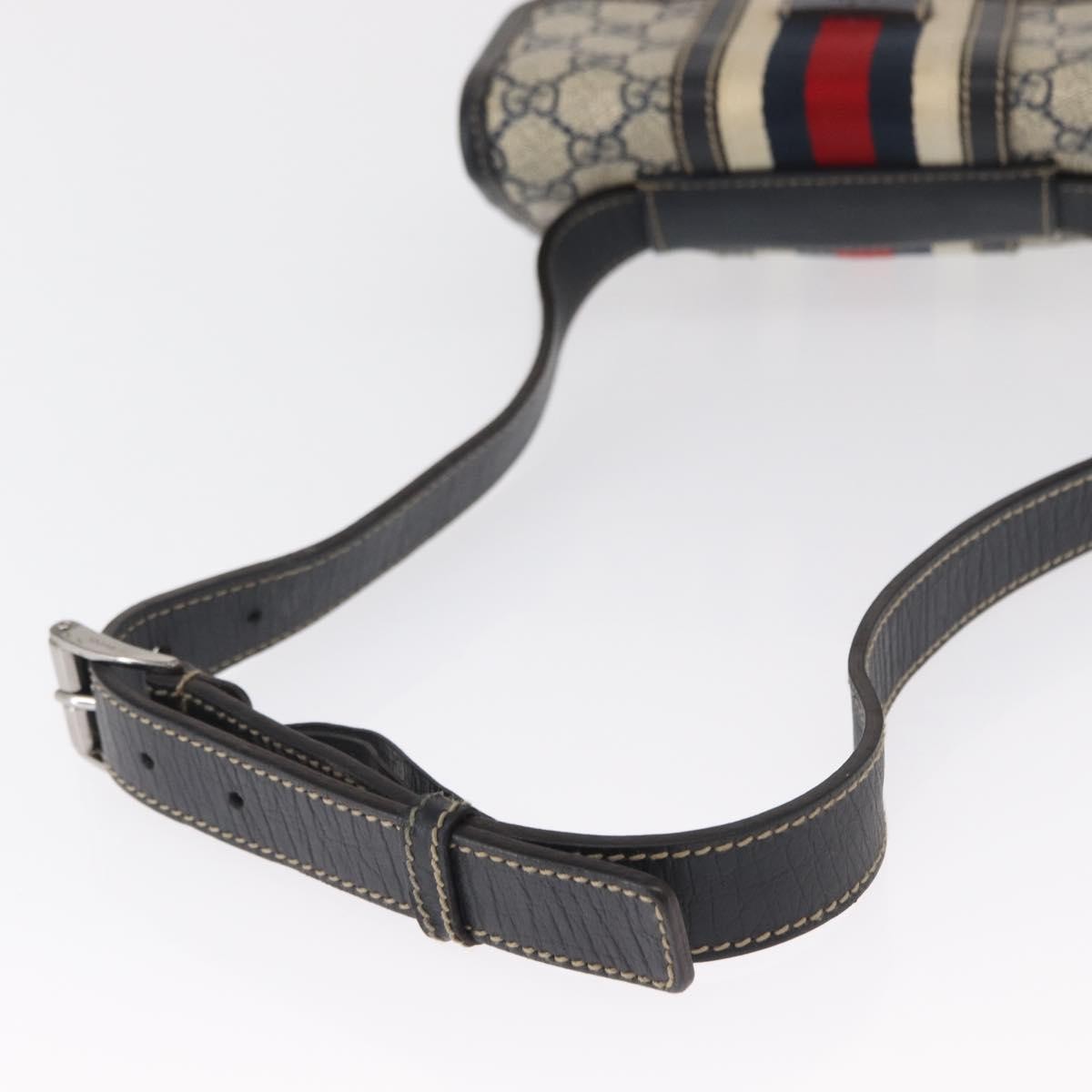 Gucci Vintage Web Belt GG Coated Canvas, Beige, Canvas, Handbag