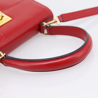 Celine Handbag Leather, Red, Leather, Handbag