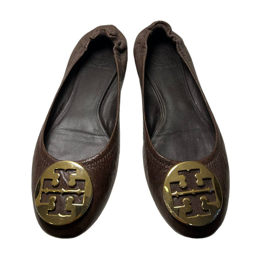 Φλατ μπαλέτο Tory Burch Minnie Travel 39 καφέ