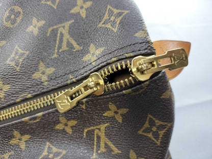 Louis Vuitton Keepall Monogram Canvas, Brown, Canvas, Travel Bag