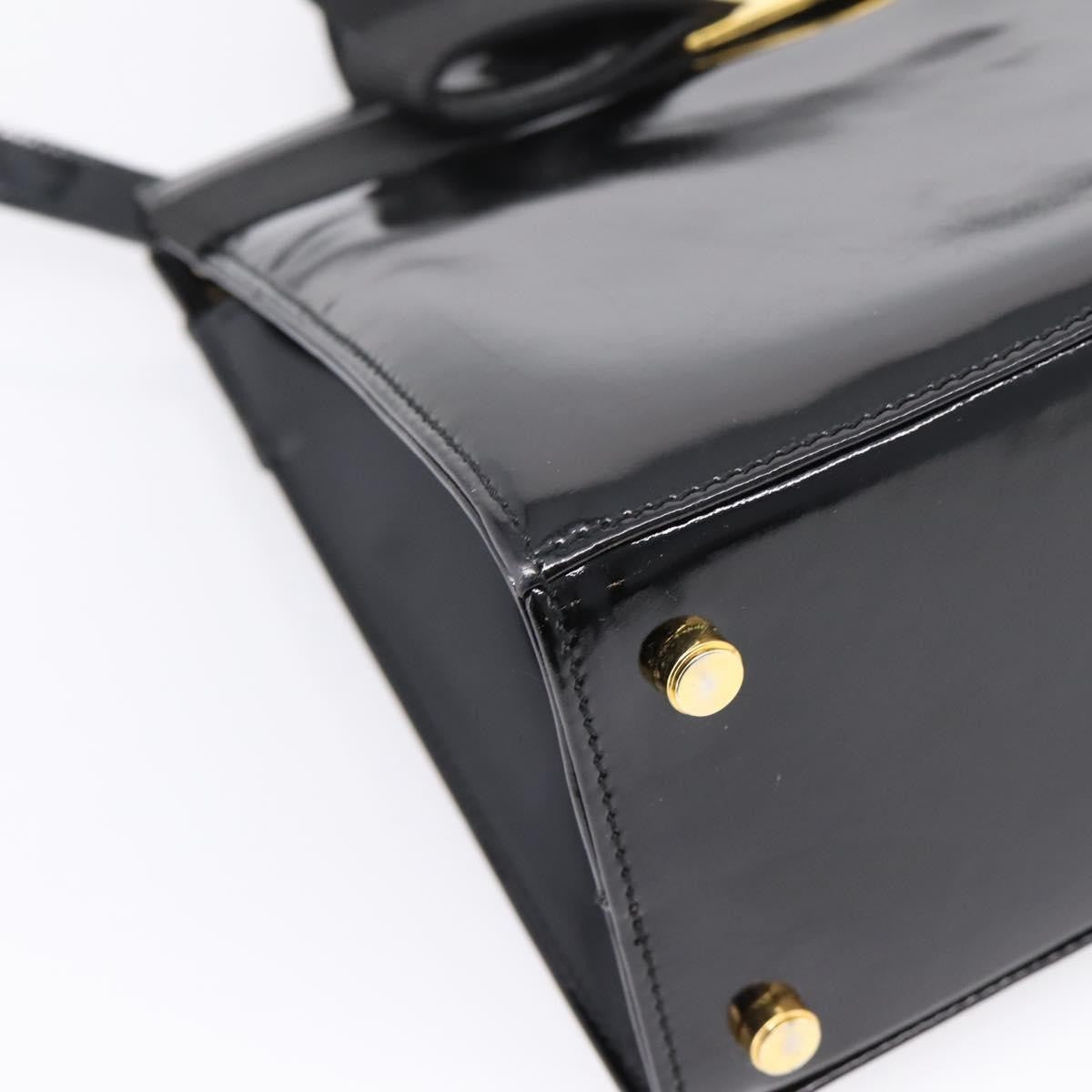 Salvatore Ferragamo Convertible Vara Bow Patent Leather, Black, Patent Leather, Handbag