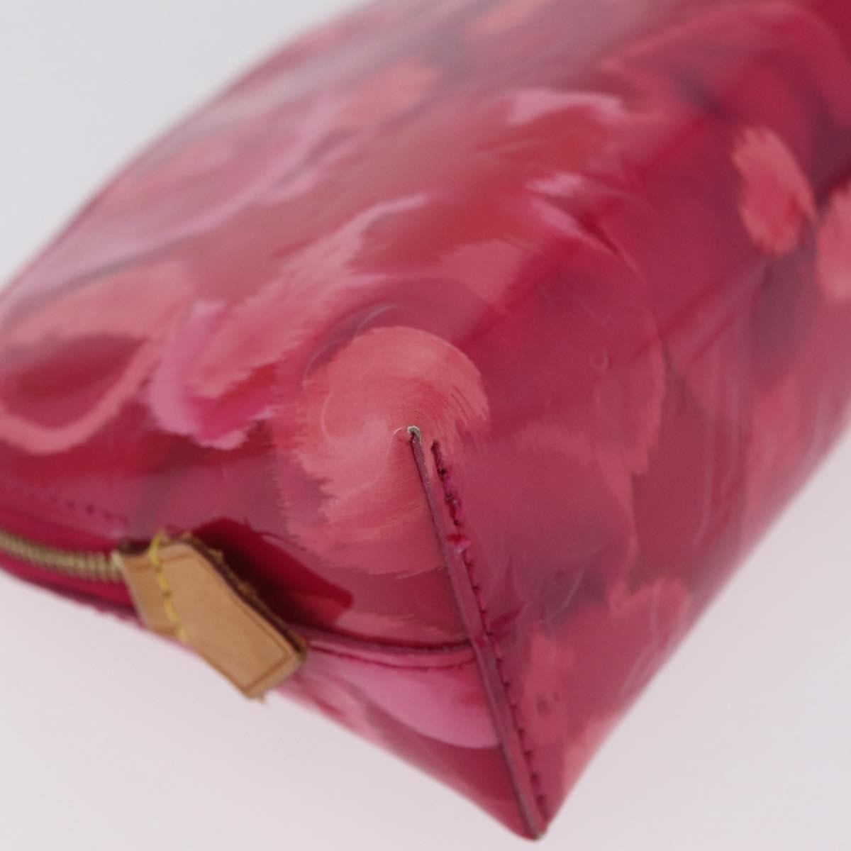 Louis Vuitton Cosmetic Case Limited Edition Monogram Vernis Ikat, Pink, Patent Leather, Toiletry Case
