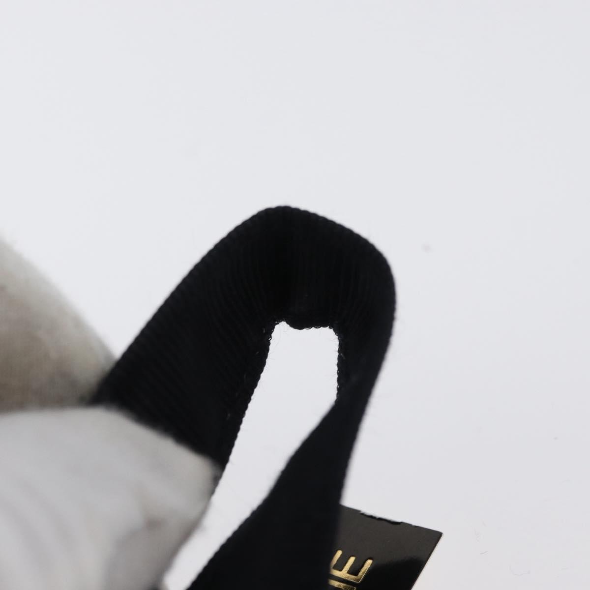 Celine Circle Logo Pouch Canvas, Black, Canvas, Clutch