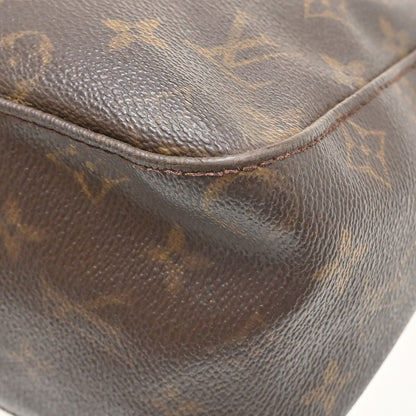 Louis Vuitton Looping Monogram Canvas, Brown, Canvas, Handbag