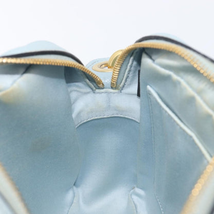 Miu Miu Madras Zip Pocket Leather, Blue, Leather, Crossbody Bag