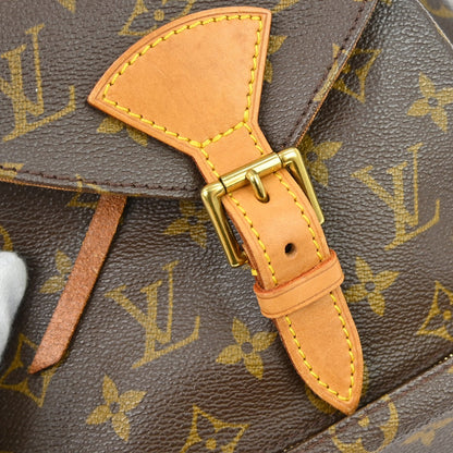 Louis Vuitton Vintage Montsouris Monogram Canvas, Brown, Canvas, Backpack