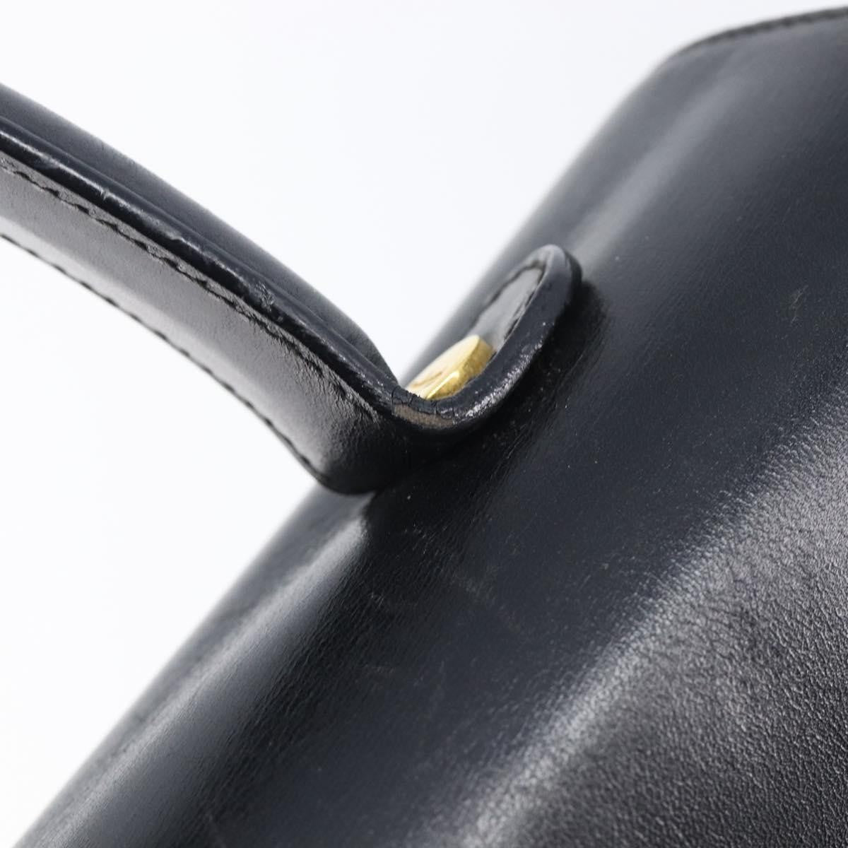 Salvatore Ferragamo Convertible Top Handle Leather, Black, Leather, Handbag