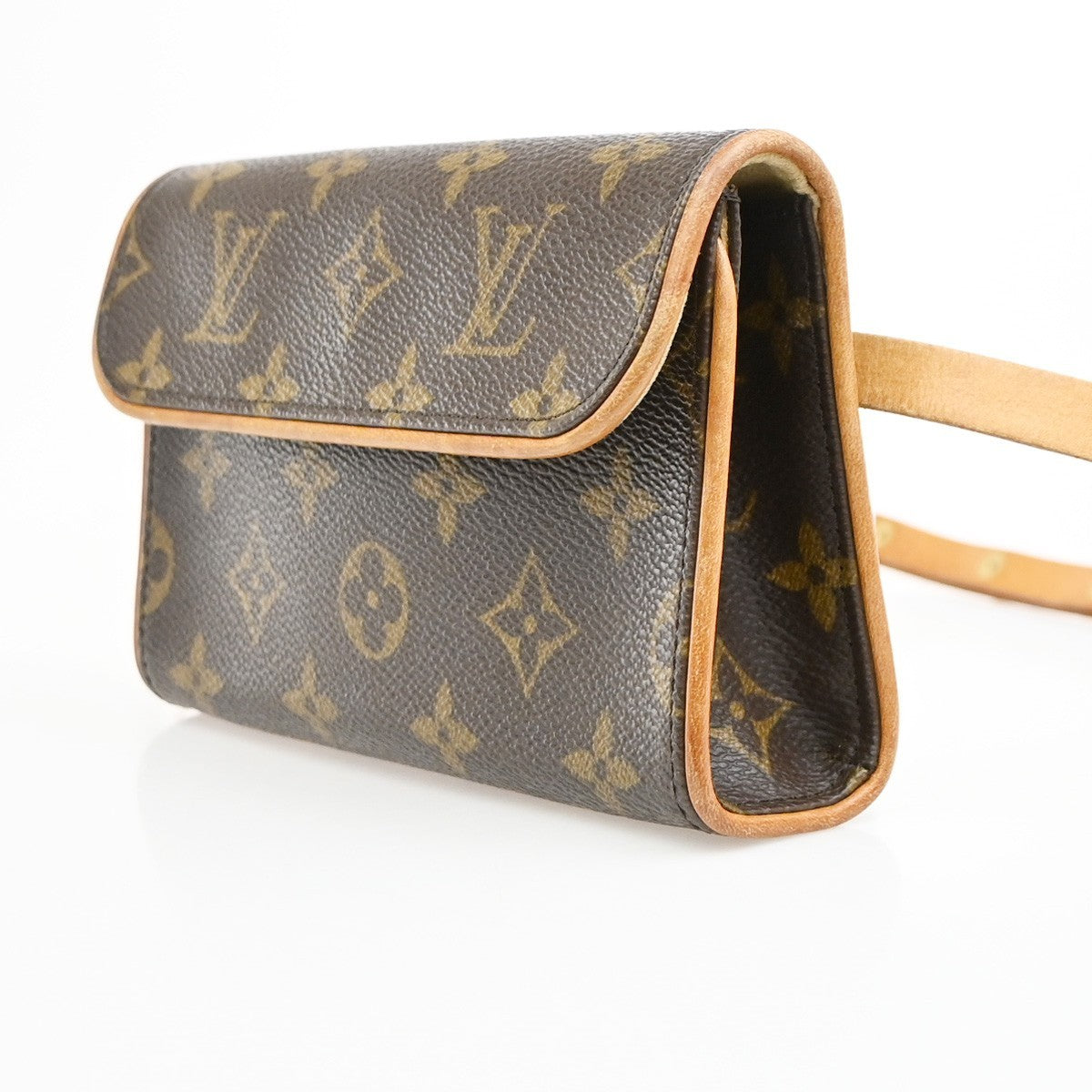 Louis Vuitton Florentine Pochette Canvas, Brown, Canvas, Clutch