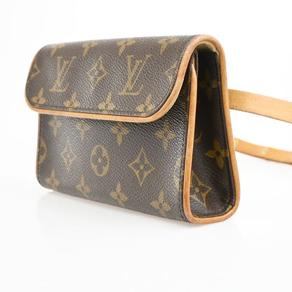 Louis Vuitton Florentine Pochette Canvas, Brown, Canvas, Clutch