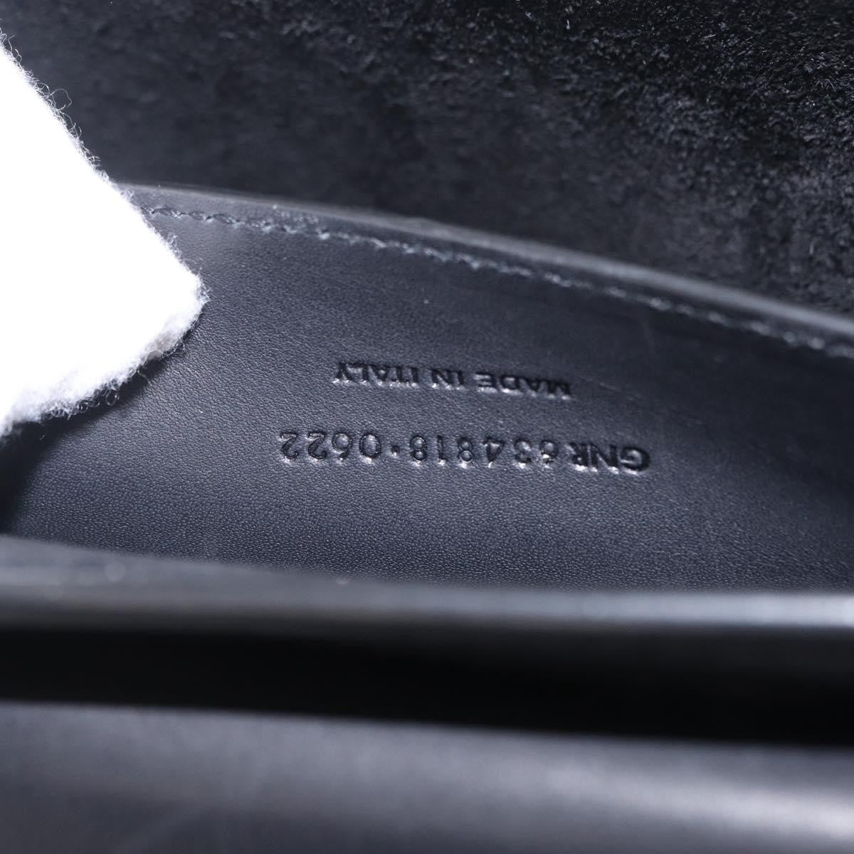 Saint Laurent Kaia Leather with Brogue Detail, Black, Leather, Shoulder Bag
