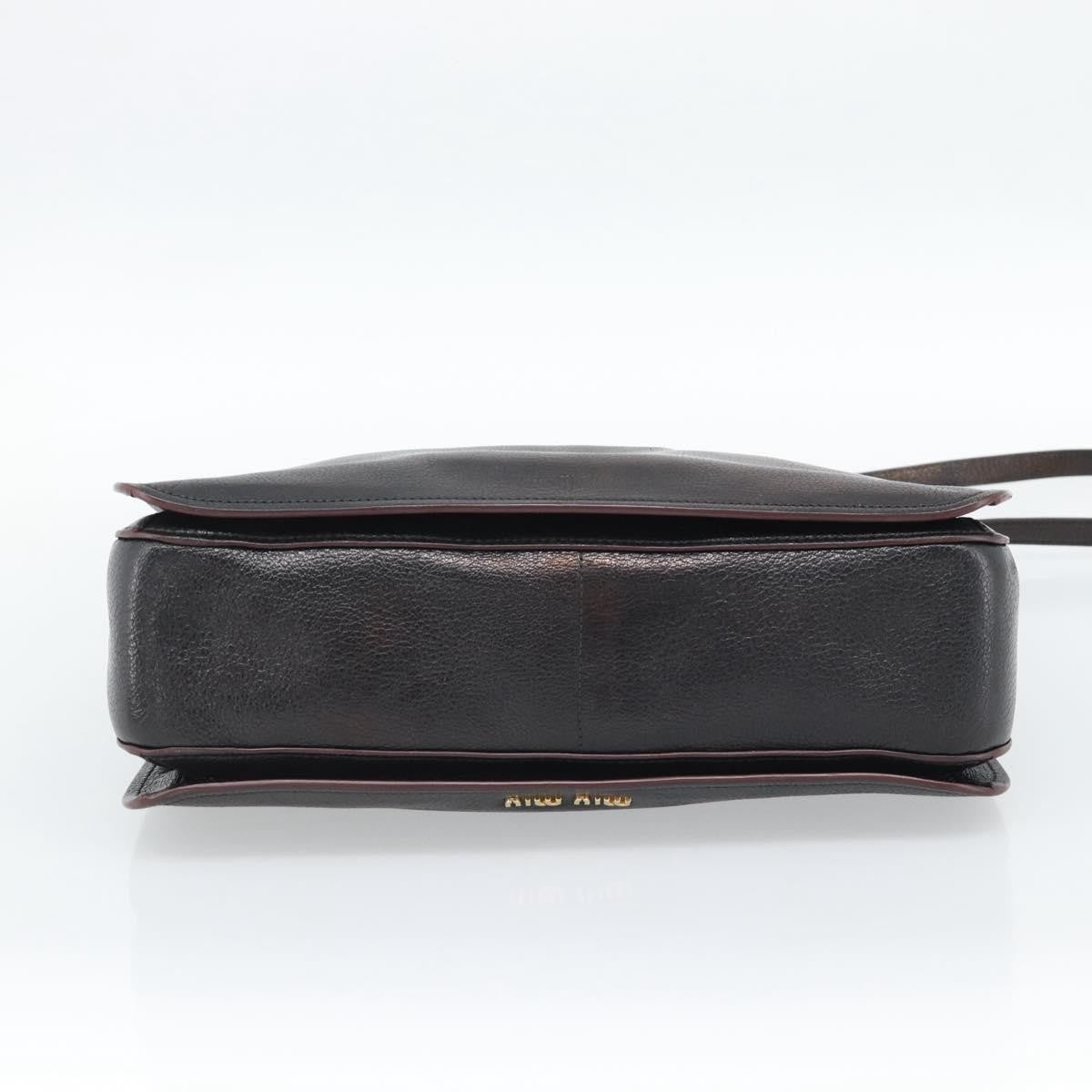 Miu Miu Madras Convertible Lock Leather, Black, Leather, Tote Bag