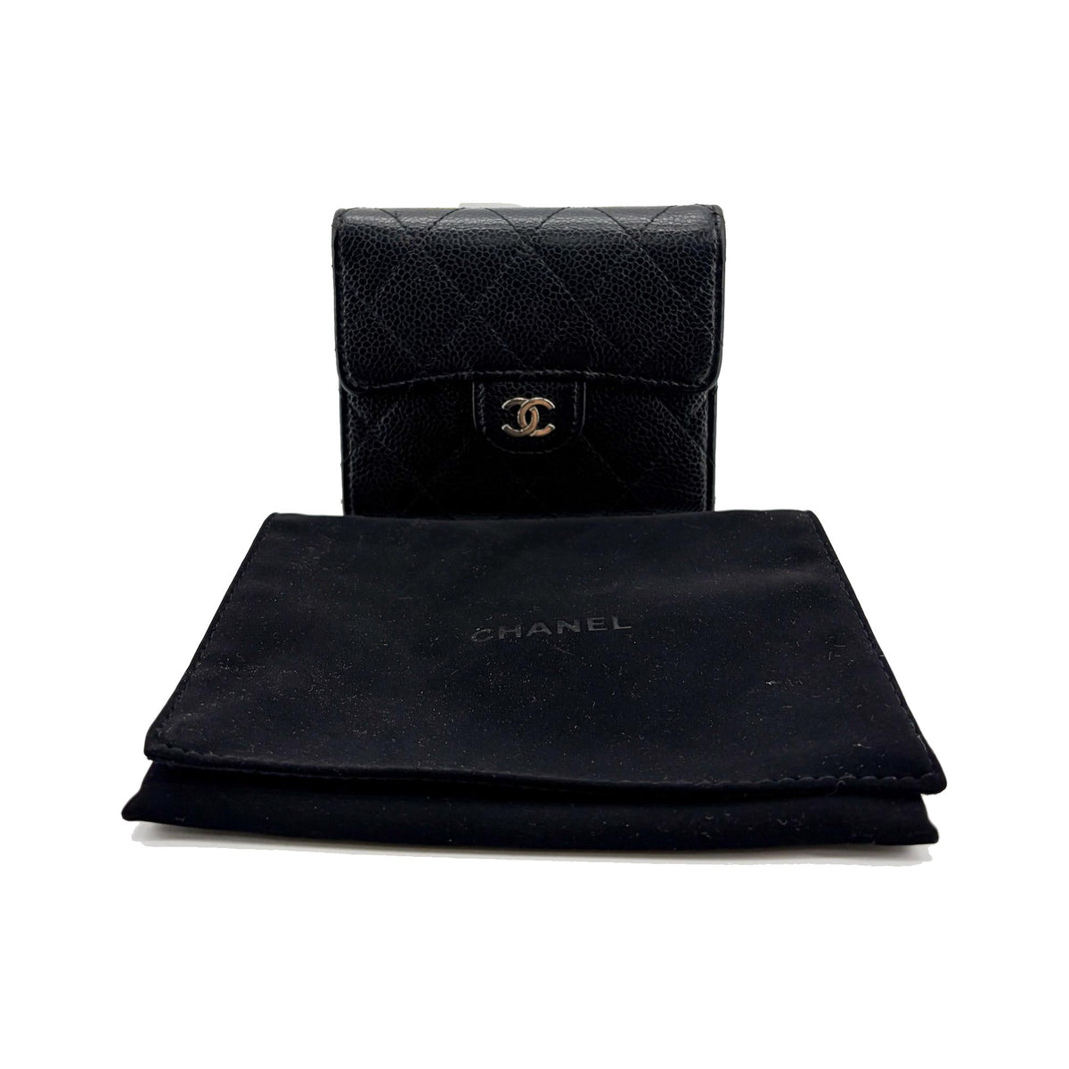 Chanel 31 Wallet Quilted Shiny Calfskin, Black, Calfskin, Wallet