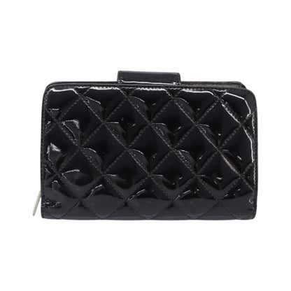 Chanel Brilliant CC French Quilted Patent, Black, Patent Leather, Wallet