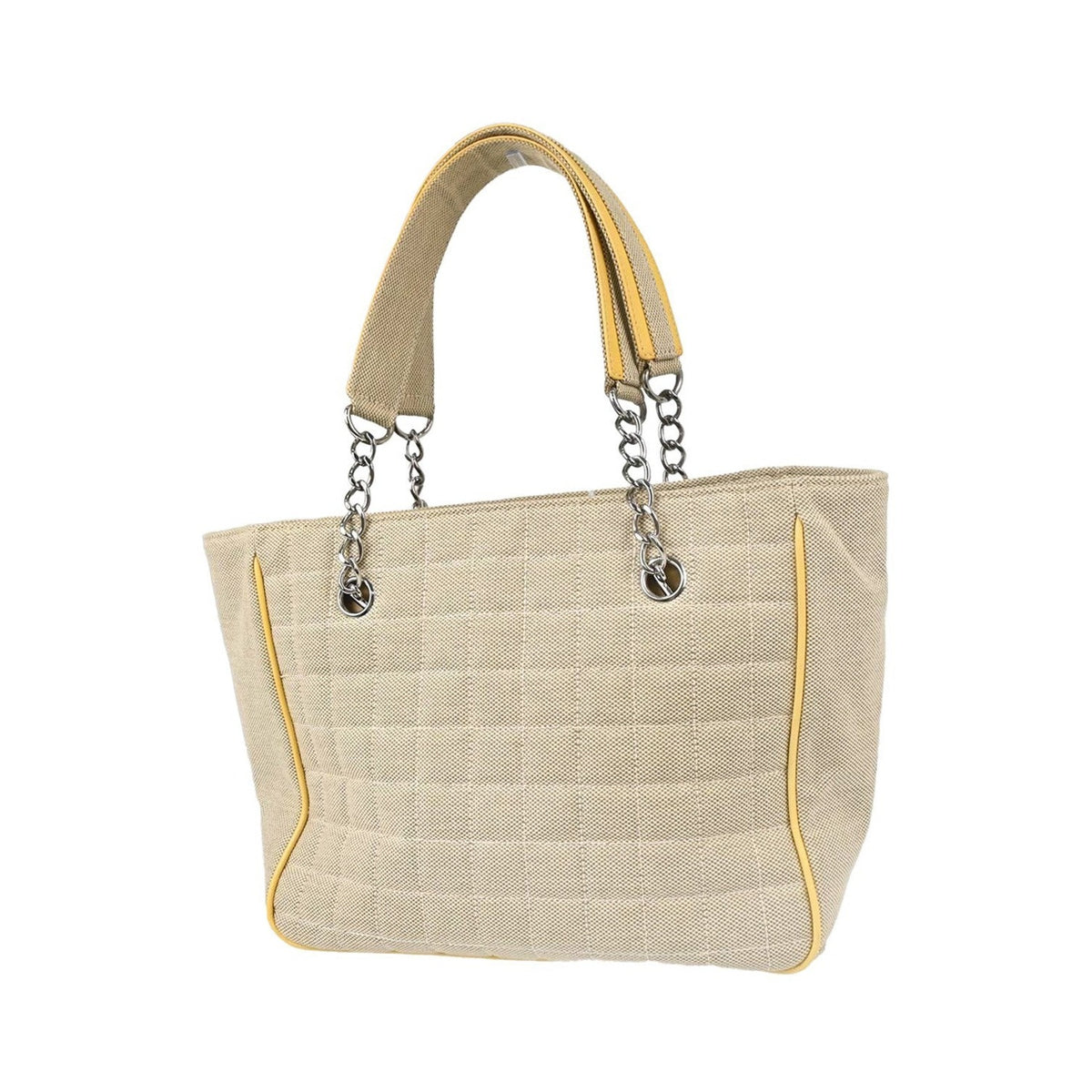 Chanel Camellia No.5 Chocolate Bar Canvas, Black, Canvas, Tote Bag
