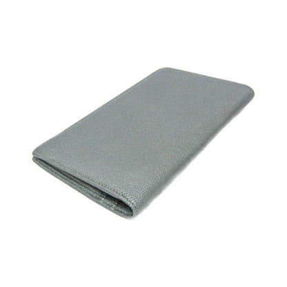 Chanel CC Button Bi-Fold Card Case Leather, Silver, Leather, Card Holder