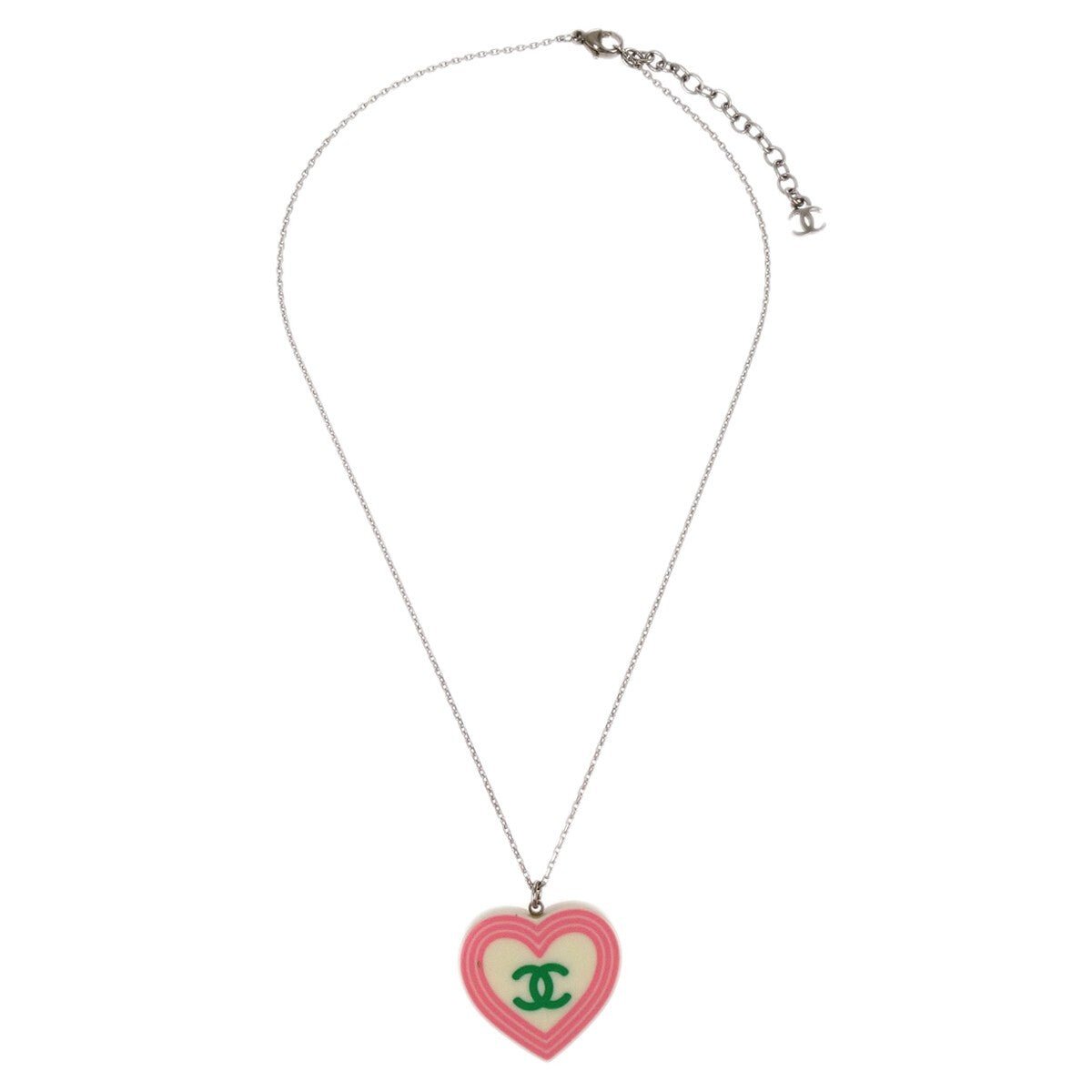 Chanel CC Heart Pendant Necklace - Brandsamsara