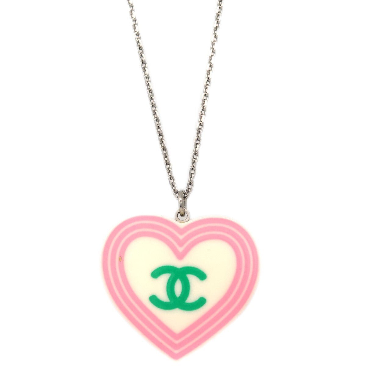 Chanel CC Heart Pendant Necklace - Brandsamsara