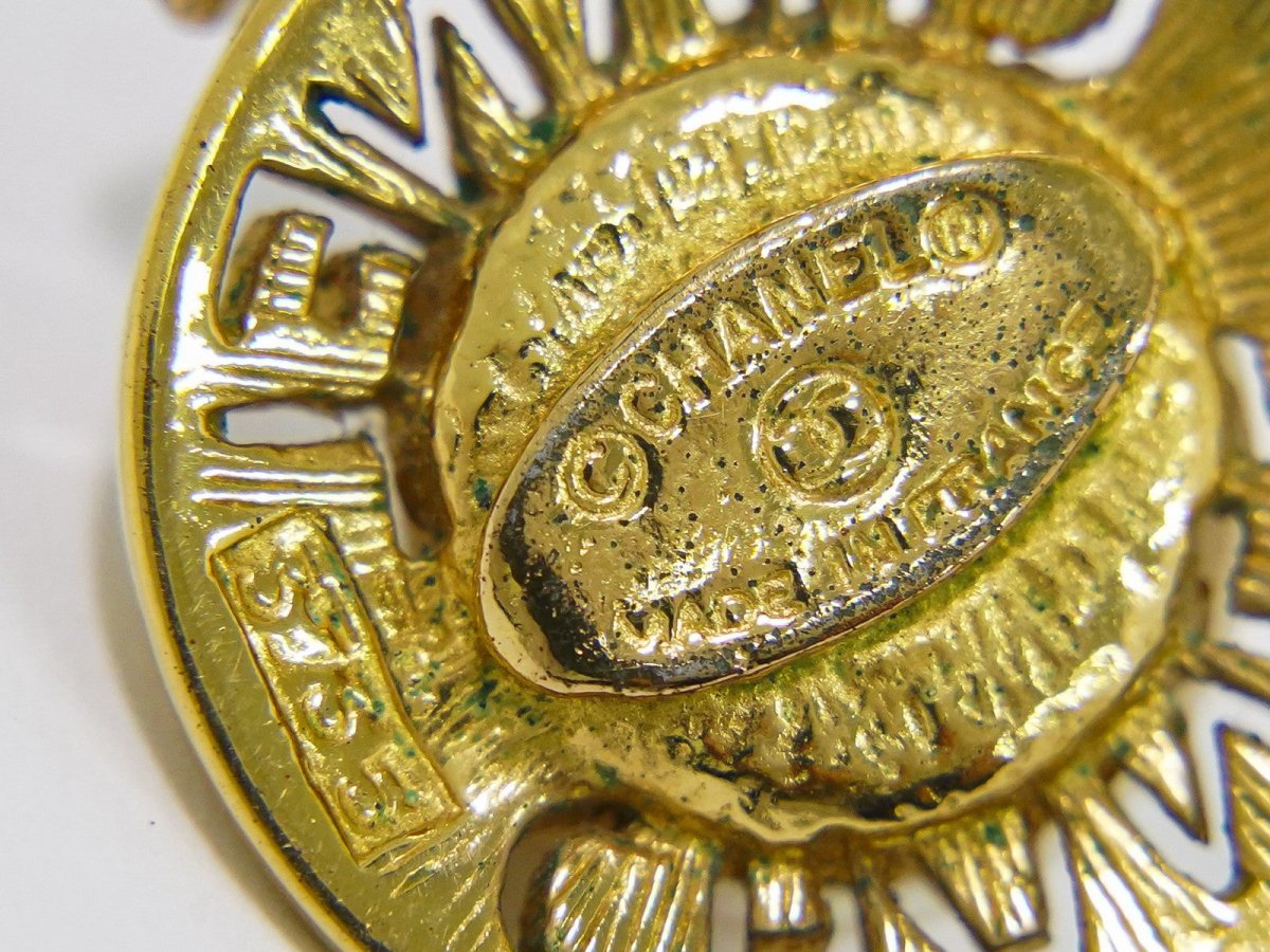 Chanel CC Logo Chain Pendant Necklace Imitation Pearl - Brandsamsara