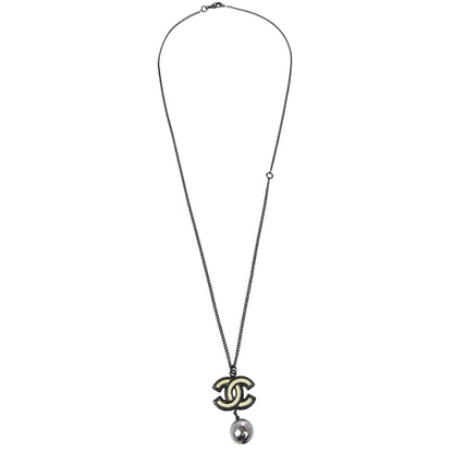 Chanel CC Pearl Drop Necklace - Brandsamsara