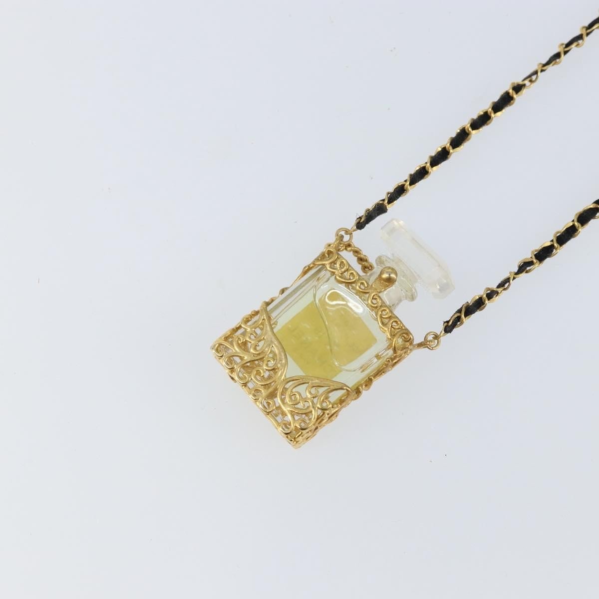 Chanel CC Perfume Bottle Pendant Chain Long Necklace - Brandsamsara
