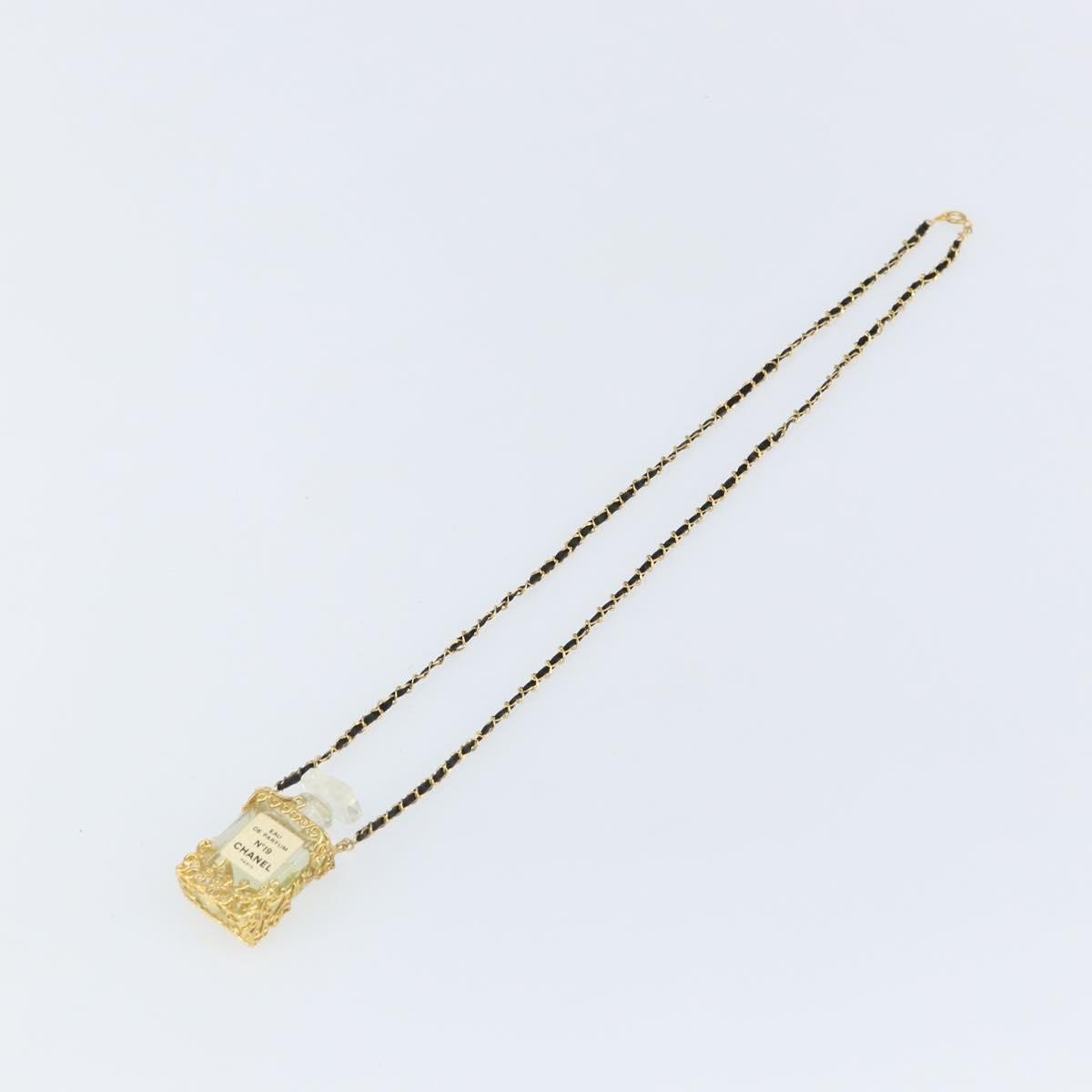 Chanel CC Perfume Bottle Pendant Chain Long Necklace - Brandsamsara
