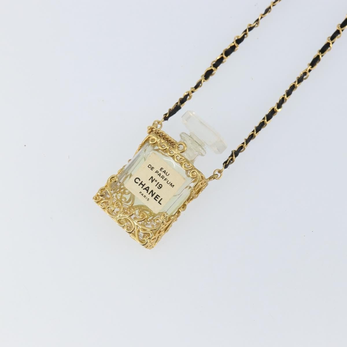 Chanel CC Perfume Bottle Pendant Chain Long Necklace - Brandsamsara