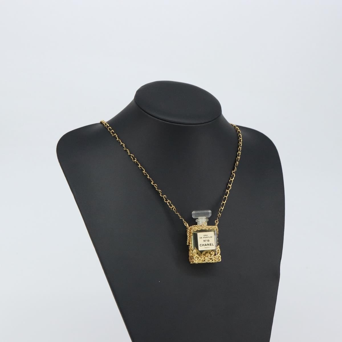 Chanel CC Perfume Bottle Pendant Chain Long Necklace - Brandsamsara