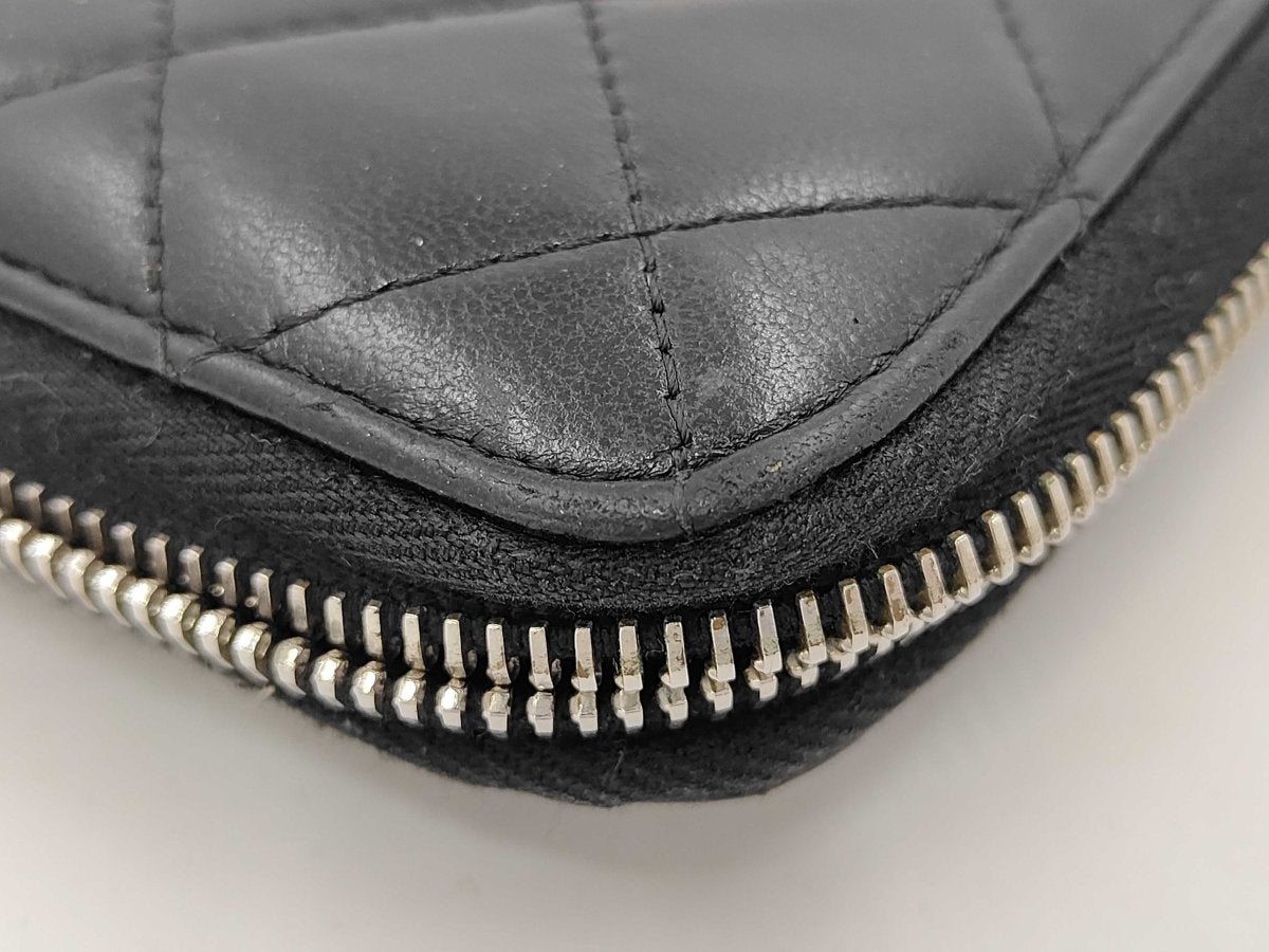 Chanel Coco Boy Zip Around Wallet - Brandsamsara