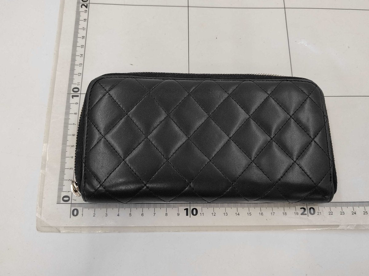 Chanel Coco Boy Zip Around Wallet - Brandsamsara