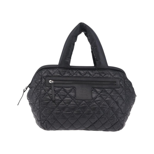 Chanel Coco Cocoon Bowling Quilted Nylon, Black, Nylon, Handbag