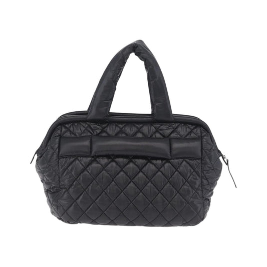 Chanel Coco Cocoon Bowling Quilted Nylon, Black, Nylon, Handbag