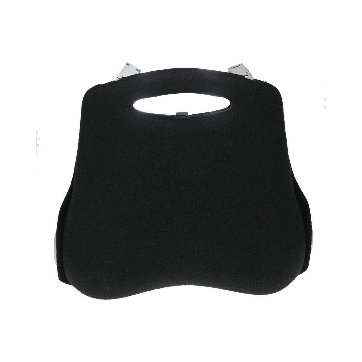 Chanel Millennium 2005 Jersey, Black, Canvas, Handbag