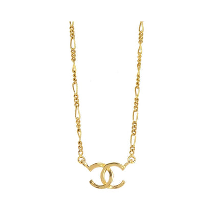 Chanel Quilted CC Pendant Chain Metal, Gold, Gold Plated, Necklace